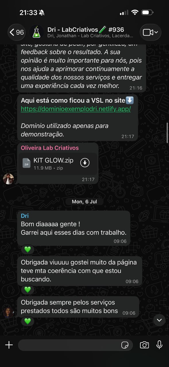 Feedback de cliente 02